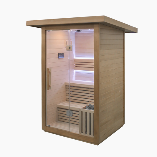 Revive 2 Person Traditional Sauna isolated exterior product view